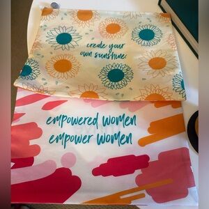 Plastic cosmetic bags